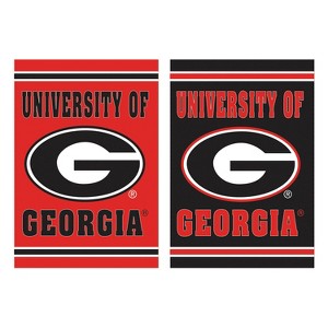 Embossed Suede Flag, House Size, University of Georgia - 1 of 1