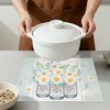 REGALWOVEN Farmhouse Placemats Set of 6 Linen Placemats for Dining Table Decor Indoor Outdoor Washable Floral Kitchen Table Mat - 4 of 4