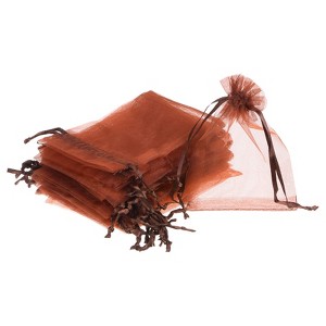 Unique Bargains Drawstring Mini Gift Candy Christmas Party Wedding Organza Bags 50 Pcs - 1 of 4