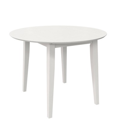 White 3-Piece Drop Leaf Dining Set with Chairs