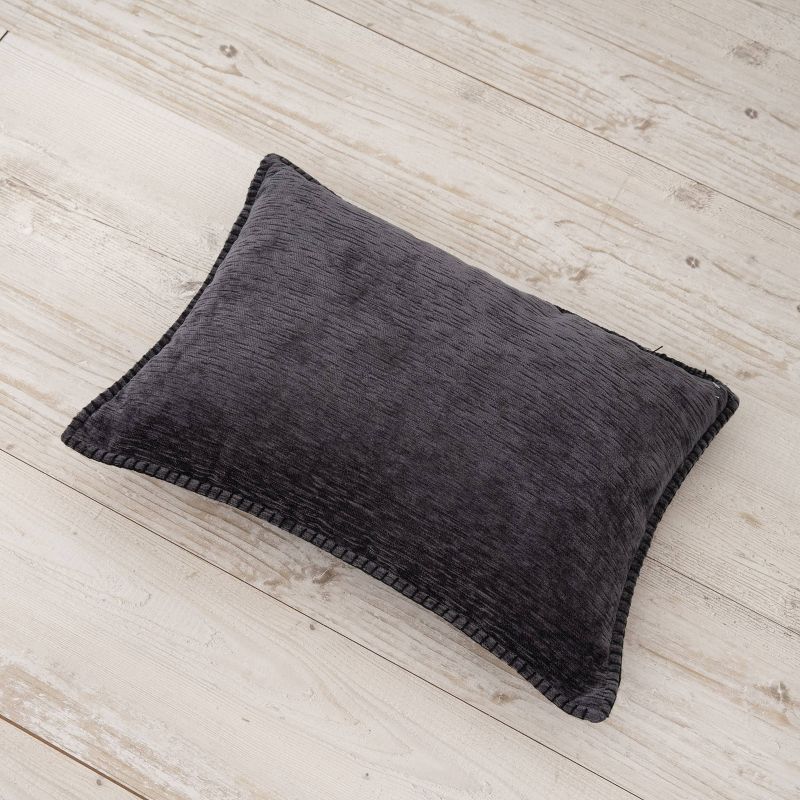 Oversize Junoesque Chenille Whipstitch Throw Pillow - Evergrace, 6 of 14