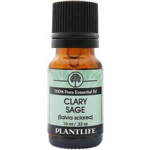Plantlife Clary Sage Essential Oil – 100% Pure & Therapeutic Grade – Natural, Undiluted & Steam-Distilled – No Additives or Fillers - 1 of 4