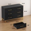Dresser for Bedroom with 6 Drawers, Wood Chest of Drawers - 2 of 4