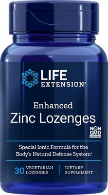 Enhanced Zinc Lozenges-(Peppermint) by Life Extension  -  30 Lozenge