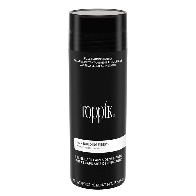 Toppik Hair Building Fibers, Fill In Fine or Thinning Hair Instantly Thicker, Fuller Looking Hair White 1.94 OZ