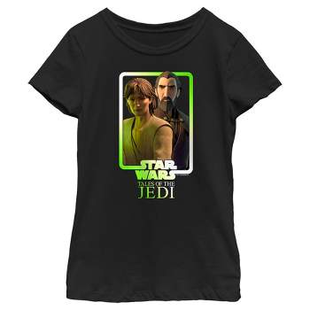 Girl's Star Wars: Tales of the Jedi Count Dooku and Qui-Gon Jinn Duo T-Shirt