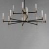 Maxim Lighting Flambeau 12 - Light Chandelier in  Black/Antique Brass - 3 of 3