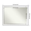 Amanti Art Maya Beveled Framed Bathroom Vanity Wall Mirror - 3 of 4