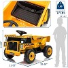 12V Ride On Dump Truck for Kids, with Remote Control, Construction Vehicles with Dump Bed & Shovel, Music, Headlights - 2 of 4