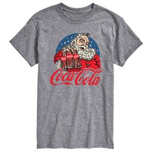 Men's - Coca Cola - Santa Coke Bottles Short Sleeve Graphic T-Shirt - 1 of 4