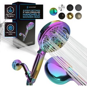 SparkPod 5 Inch Spray Handheld Shower Head Multi Spray Options Luxury Feel Easy Installation - 1 of 4