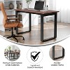 Emma and Oliver 48x24 Dining or Gaming Table with Double Sided Laminate Table Top and Heavy Duty U-Frame Steel Base - 3 of 4