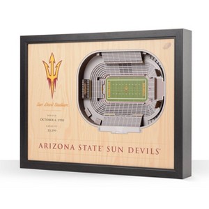 NCAA Arizona State Sun Devils 25-Layer StadiumViews 3D Wall Art - 1 of 4