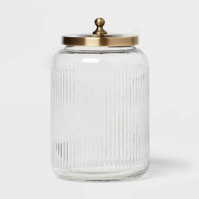 12.7oz Glass Small Stackable Jar With Plastic Lid - Made By Design™ : Target