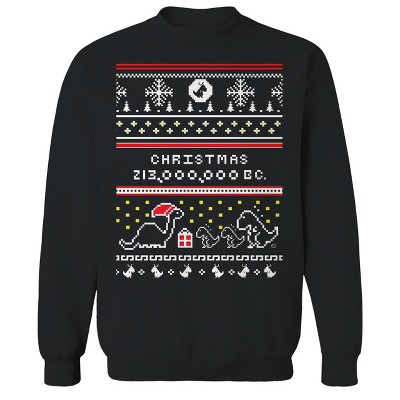 Rerun Island Men's Ugly Sweater   Christmas Long Sleeve Graphic Cotton Pullover Sweatshirt