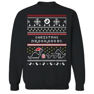 Rerun Island Men's Ugly Sweater   Christmas Long Sleeve Graphic Cotton Pullover Sweatshirt - 1 of 1