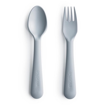 Mushie Dinnerware Fork and Spoon Set