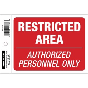 Hillman English Red Do Not Enter Decal 4 in. H X 6 in. W - Case of 6 - 1 of 1