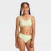 Girls' 3pc Rosie Blooms Bikini Set - art class™ Yellow - 3 of 4