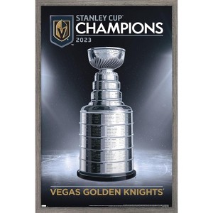 Trends International NHL Vegas Golden Knights - 2023 Stanley Cup Team Logo Framed Wall Poster Prints - 1 of 4