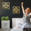 Aoibox Wall Mount Home Mirror, 2 Pieces Silver Square Decorative Mirror for Bedroom, Living Room, Bathroom - 4 of 4