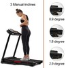 Electric Folding Treadmill with 3.5HP Motor, Manual Incline, 12 Programs, LCD Display, App Compatible - 4 of 4