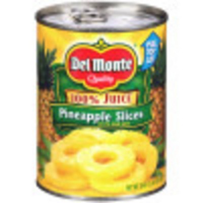 Del Monte Pineapple Slices in 100% Juice 20oz
