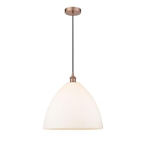Edison Dome - 1 Light Cord Hung Pendant In Industrial Style-17.75 Inches Tall and 16 Inches Wide - 1 of 1