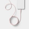 6ft USB-A to USB-C Silicone Cable - heyday™ Cosmetic Pink - 2 of 3