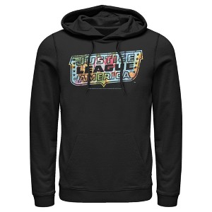 Men's Justice League Dragon Fruit Logo Pull Over Hoodie - 1 of 3