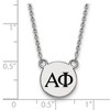 Black Bow Jewelry Sterling Silver Alpha Phi Greek Life Necklace 18 Inch - image 2 of 4