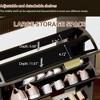 Coolmee Fluted Shoe Cabinet with 2 Flip Drawers, Wood Shoe Organizer, Narrow Entryway Furniture for Small Spaces, Hallway Entrance Apartments - 4 of 4