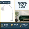 AF Lighting Arched Floor Lamp in Brushed Nickel with Fabric Shade - 3 of 3