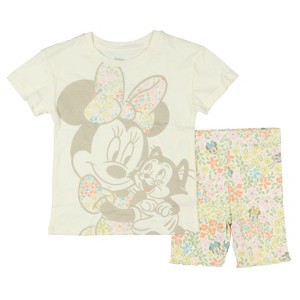 Seven Times Six Minnie Mouse Girls 2 Piece Outfit Minnie And Figaro Shirt and Short Set - 1 of 4