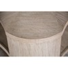 1pc Coffee Table Modern Style With Open storage Attached Casters Rubberwood Structure Oak Finish - 4 of 4