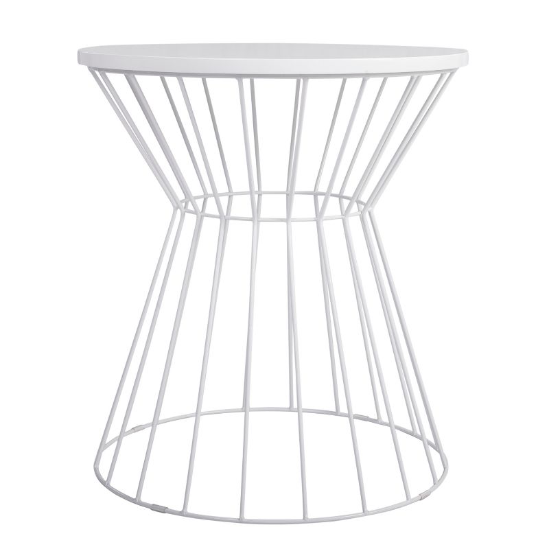 Bent Metal Side Table White - Adore Decor, 2 of 8