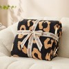 Snuggle Sac Leopard Throw Blanket Knitted Blanket Cozy Warm Blankets for Couch - 2 of 4