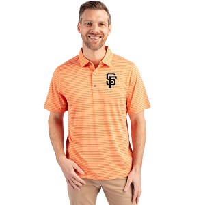 San Francisco Giants Cutter & Buck Forge Eco Heather Stripe Stretch Recycled Mens Polo - College Orange Heather - 1X Large - 1 of 1