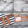 Tirrinia Fashionable Lunch Bag with Leather Handle, Insulated  Reusable Lunch Totes for Women & Men, Lunch Box for Working, Picnic, School - 4 of 4