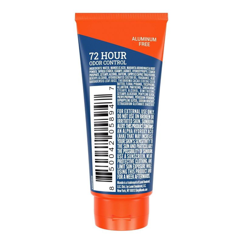 Mando Whole Body Deodorant - Men&#39;s Aluminum-Free Invisible Cream Deodorant - Pro Sport - Trial Size - 0.5oz, 3 of 12