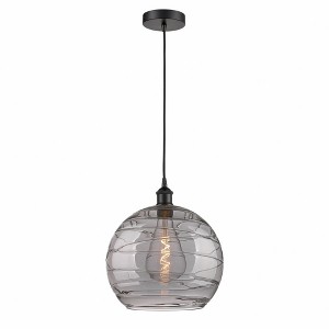 Athens Deco Swirl - 1 Light Pendant In Industrial Style-15.88 Inches Tall and 13 Inches Wide - 1 of 1