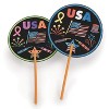 Patriotic Velvet Art Fan Pk48 - 2 of 3