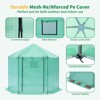 DOMETOUR Walk-in Greenhouse Hexagonal Upgrade Reinforced Frame Heavy Duty Plastic Greenhouse Reinforced Thickened Waterproof Insulation(9.2*8.1 ft) - 2 of 4