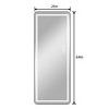 SEVOBAL Full Length Mirror 64" × 21" Aluminum Alloy Frame Adjustable Floor Standing or Wall Mounted Mirror for Bedroom, Black, 64"*21"*1.78" - 2 of 4