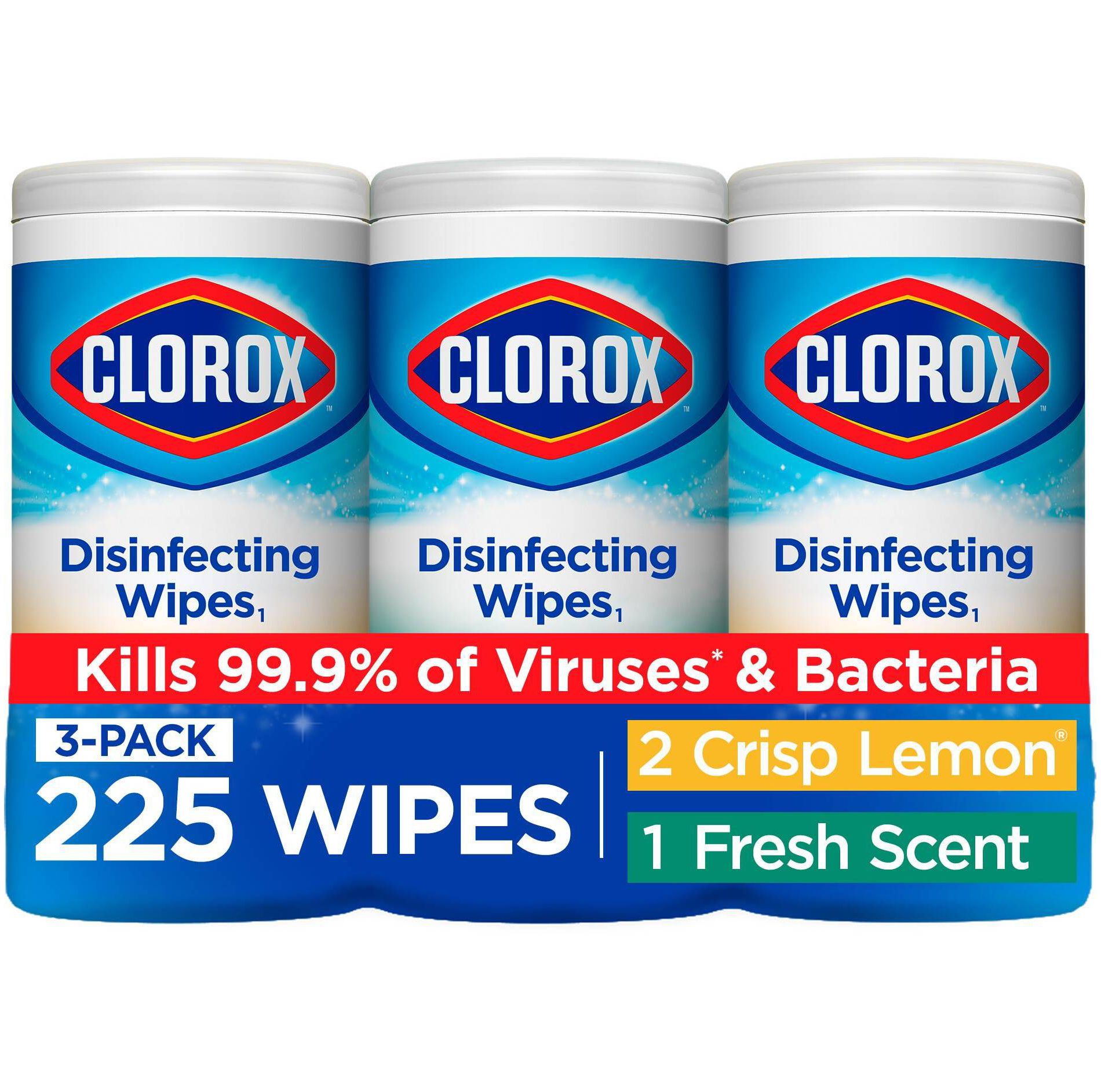 Clorox Disinfecting Wipes Value Pack Bleach Free Cleaning Wipes - 75ct/3pk
