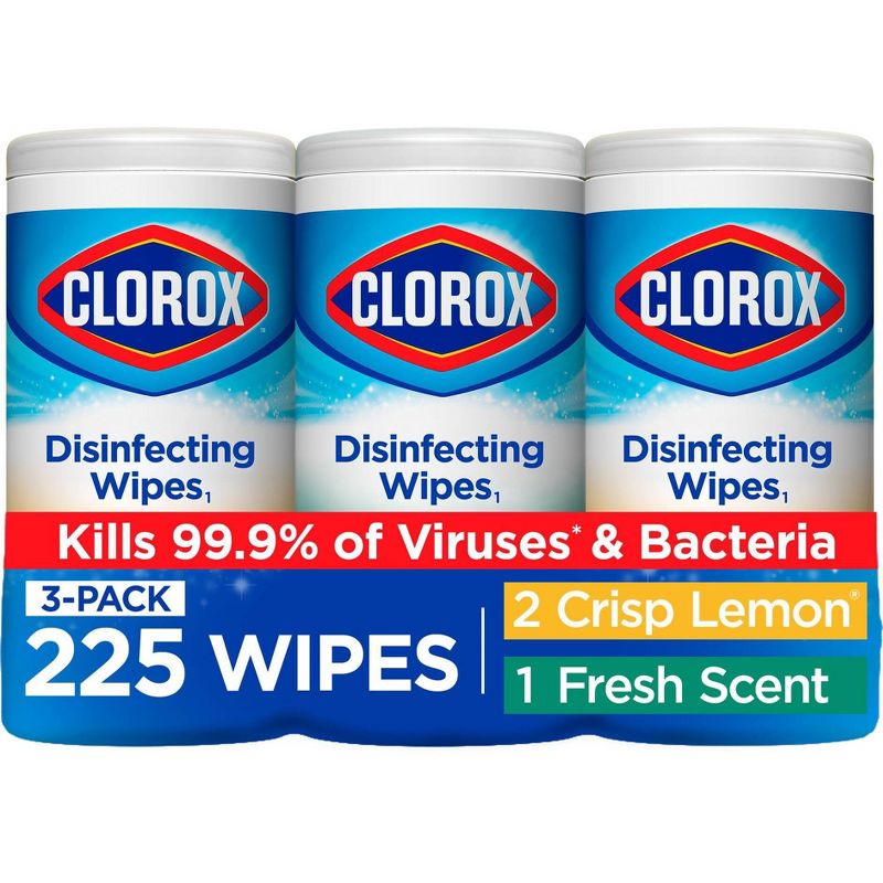 Clorox Disinfecting Wipes Value Pack Bleach Free Cleaning Wipes - 75ct/3pk, 1 of 15
