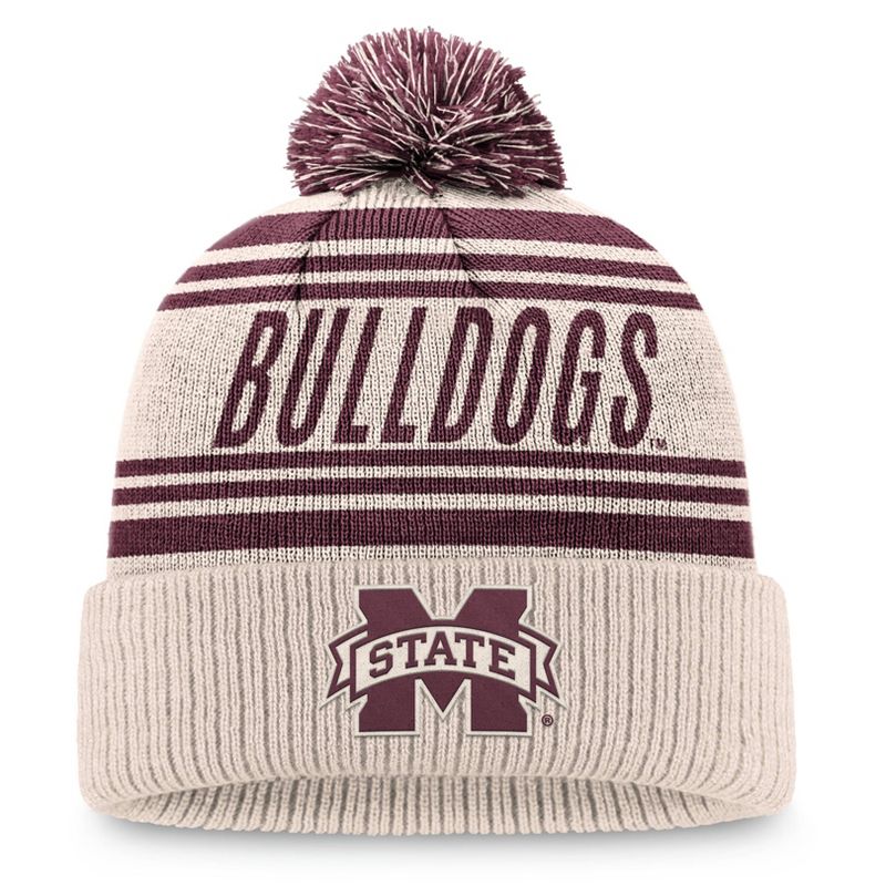 NCAA Mississippi State Bulldogs Cuffed Pom Beanie, 1 of 3