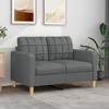 vidaXL Sofa Upholstered Accent Sofa Chair Couch Living Room Seating Fabric - 2 of 4