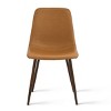 Set Of 4 Bingo Faux Leather Dining Chair Walnut Leg-Maison Boucle‎ - 4 of 4