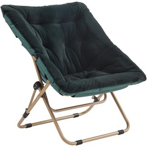Soft Faux Fur Oversized Folding Accent Chair, Lounge Lazy Chair for Kids Teens Adults - 1 of 1